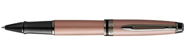 Ручка роллер Waterman Expert DeLuxe Metallic Rose Gold RT F черные чернила
