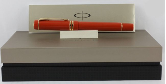 Ручка-роллер Parker Duofold Historical Colors International T74, Big Red GT