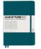 Записная книжка Leuchtturm A5 (в линейку), 251 стр., твердая обложка, тихоокеански-зеленая