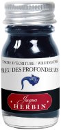 Чернила в банке Herbin, 10 мл, Bleu des profondeurs Сине-черный