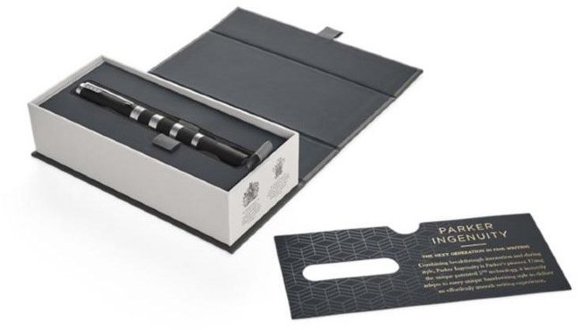Ручка 5й пишущий узел Parker Ingenuity L F501, Black Rubber/Metal CT Ручка 5й пишущий узел Parker Ingenuity L F501, Black Rubber/Metal CT