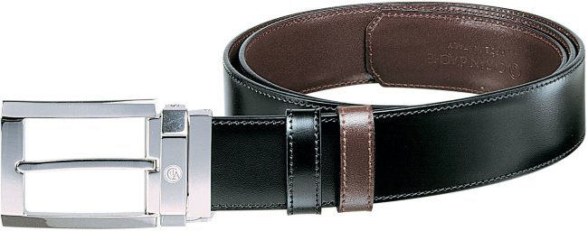 Ремень Caran d'Ache Classic Sport, двухсторонний, черный/каштановый