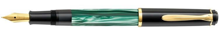 Перьевая ручка Pelikan Elegance Classic M200 Green Marbled GT