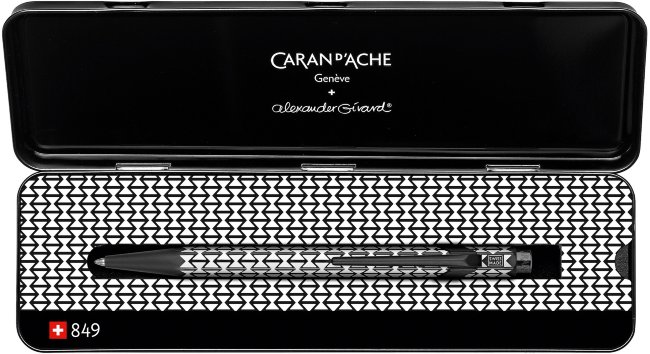 Ручка шариковая Caran d'Ache Office 849 Alexander Girard Black, подарочная коробка Ручка шариковая Caran d'Ache Office 849 Alexander Girard Black, подарочная коробка