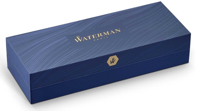Ручка шариковая Waterman Expert DeLuxe Metallic Black RT M синие чернила Ручка шариковая Waterman Expert DeLuxe Metallic Black RT M синие чернила