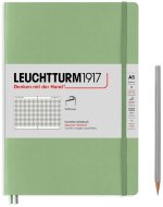 Записная книжка Leuchtturm А5 (в клетку, 123 стр., мягкая обложка, пастельно-зеленая
