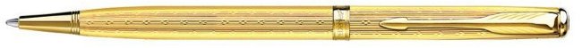 Шариковая ручка Parker Sonnet Chiselled Slim K432, Golden GT