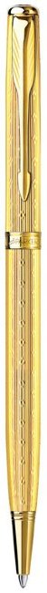 Шариковая ручка Parker Sonnet Chiselled Slim K432, Golden GT