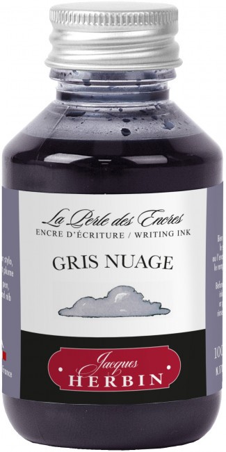 Чернила в банке Herbin, 100 мл, Gris nuage Светло-серый Чернила в банке Herbin, 100 мл, Gris nuage Светло-серый