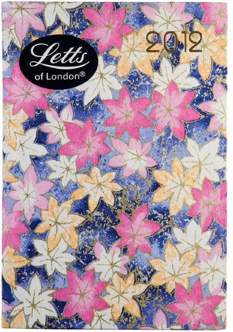 Еженедельник LETTS KYOTO, 120 х 80 мм, розовый цветочный рисунок
