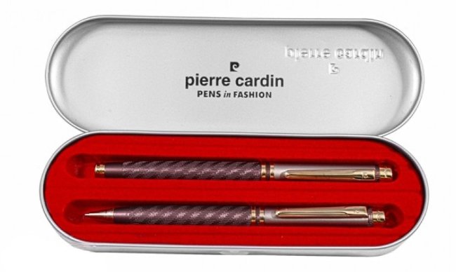 Набор: ручка шариковая и роллер Pierre Cardin Pen and Pen матовый коричневый, серебристый Набор: ручка шариковая и роллер Pierre Cardin Pen and Pen матовый коричневый, серебристый
