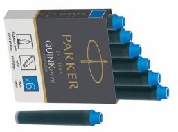 Картридж Parker Quink Ink Z17 MINI чернила для ручек перьевых, синий (6шт)