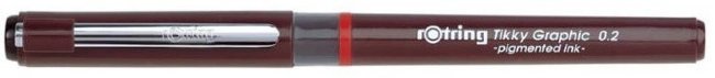 Ручка капиллярная Rotring Tikky Graphic 1904752 0.2мм, черные чернила