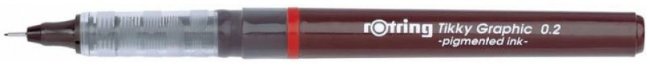 Ручка капиллярная Rotring Tikky Graphic 1904752 0.2мм, черные чернила