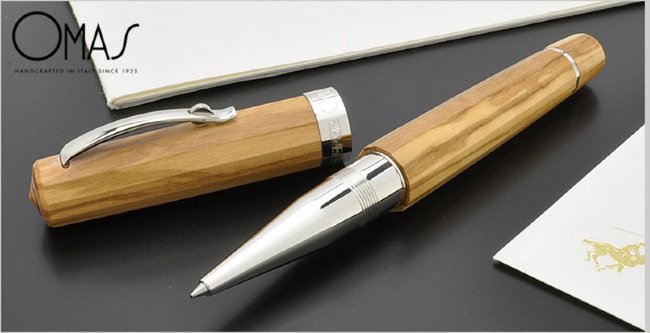 Ручка роллер Omas Milord Wood Olive Ручка роллер Omas Milord Wood Olive