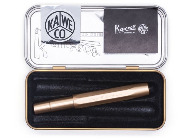 Ручка перьевая AL Sport Gold Edition алюминиевый корпус в подарочном футляре