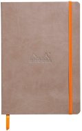 Записная книжка Rhodiarama в мягкой обложке, A5, точка, 90 г, Taupe серо-коричневый