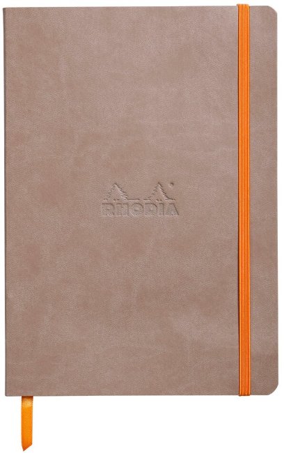 Записная книжка Rhodiarama в мягкой обложке, A5, точка, 90 г, Taupe серо-коричневый Записная книжка Rhodiarama в мягкой обложке, A5, точка, 90 г, Taupe серо-коричневый
