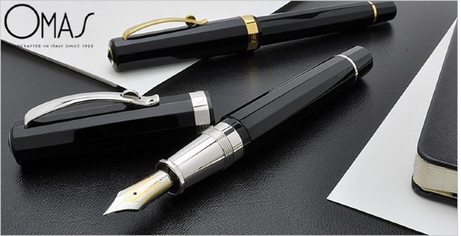 Ручка перьевая Omas Paragon Black