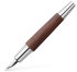 Перьевая ручка Graf von Faber-Castell E-motion Birnbaum, тёмно-коричневый, F