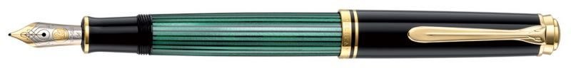 Перьевая ручка  Pelikan Souveraen M 600, Черный/зеленый EF, подарочная коробка