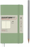 Записная книжка Leuchtturm Pocket A6 (в точку), 123 стр., мягкая обложка, пастельно-зеленая