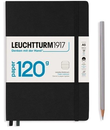 Блокнот Leuchtturm Edition А5 (в линейку), 203 стр., твердая обложка, черный Блокнот Leuchtturm Edition А5 (в линейку), 203 стр., твердая обложка, черный
