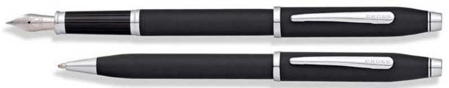 Набор Cross Сentury II перьевая и шариковая ручки Matte Black CT Набор Cross Сentury II перьевая и шариковая ручки Matte Black CT