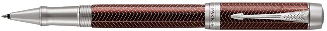 Ручка-роллер Parker Duofold Prestige T307, Burgundy Chevron CT Ручка-роллер Parker Duofold Prestige T307, Burgundy Chevron CT