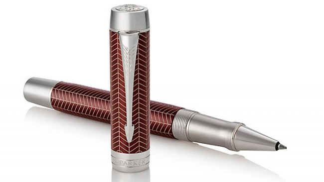 Ручка-роллер Parker Duofold Prestige T307, Burgundy Chevron CT Ручка-роллер Parker Duofold Prestige T307, Burgundy Chevron CT