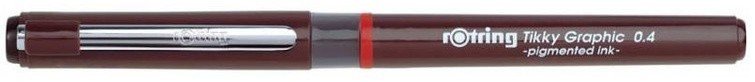Ручка капиллярная Rotring Tikky Graphic 1904754 0.4мм, черные чернила