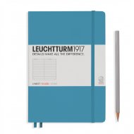 Записная книжка Leuchtturm A5 (в линейку), 251 стр., твердая обложка, нордически-синяя