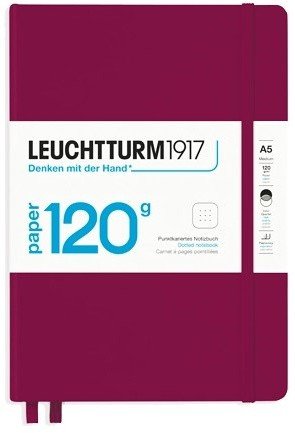 Блокнот Leuchtturm Edition А5 (в точку), 203 стр., твердая обложка, винный Блокнот Leuchtturm Edition А5 (в точку), 203 стр., твердая обложка, винный