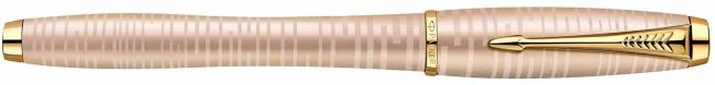 	 Ручка-роллер Parker Urban Premium 2014 Metallic Stripe (Vacumatic) T206, Golden Pearl GT