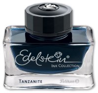 Флакон с чернилами для ручек перьевых Pelikan Edelstein EIBS Tanzanite, темно-синие чернила, 50 мл
