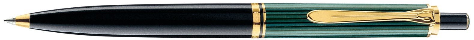Ручка шариковая Pelikan Souveraen K 400, черный/зеленый, подарочная коробка