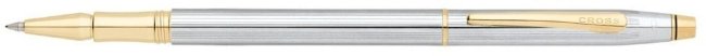 Ручка-роллер Cross Classic Century Medalist, Chrome/23Ct Gold PLated Ручка-роллер Cross Classic Century Medalist, Chrome/23Ct Gold PLated
