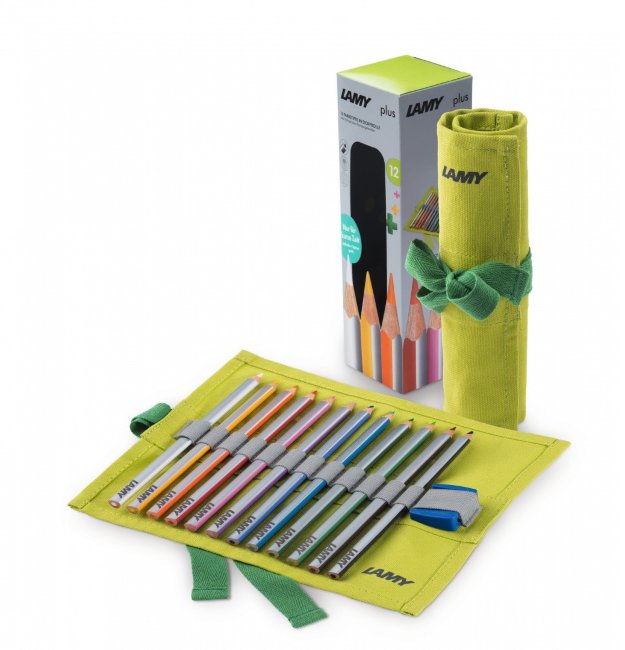 Набор карандашей Lamy Plus 12 шт. в мягком пенале с точилкой Набор карандашей Lamy Plus 12 шт. в мягком пенале с точилкой
