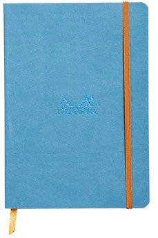 Записная книжка Rhodiarama в мягкой обложке, A5, точка, 90 г, Turquoise бирюзовый Записная книжка Rhodiarama в мягкой обложке, A5, точка, 90 г, Turquoise бирюзовый