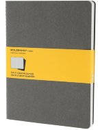 Блокнот Moleskine CAHIER JOURNAL XLarge, клетка, серый (3шт)