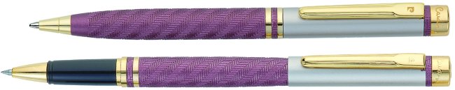 Набор: ручка шариковая и роллер Pierre Cardin Pen and Pen, сиреневый, серебристый Набор: ручка шариковая и роллер Pierre Cardin Pen and Pen, сиреневый, серебристый