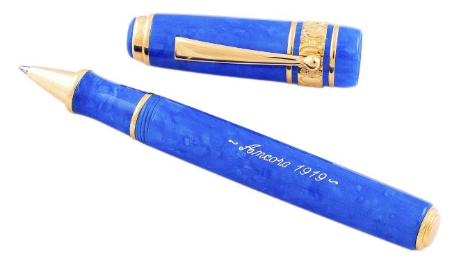 Ручка-роллер Ancora Maxima Color Blue Gold Ручка-роллер Ancora Maxima Color Blue Gold