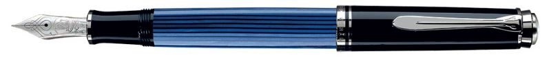Перьевая ручка Pelikan Souveraen M 805, Черный/синий F, подарочная коробка
