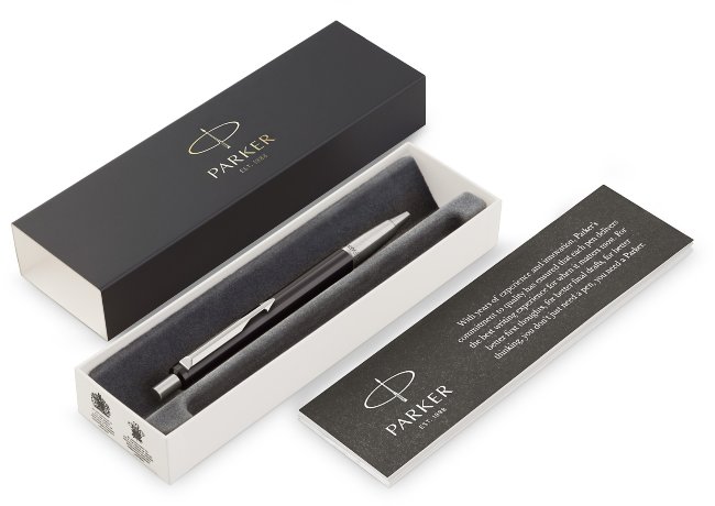 Шариковая ручка Parker Vector Standard K01 Black CT M, подарочная коробка Шариковая ручка Parker Vector Standard K01 Black CT M, подарочная коробка