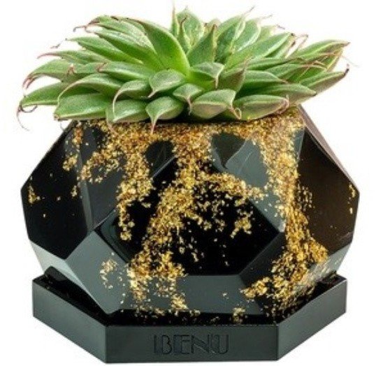 Кашпо для суккулента настольное BENU Aztec Gold BG.02.SEC.02
