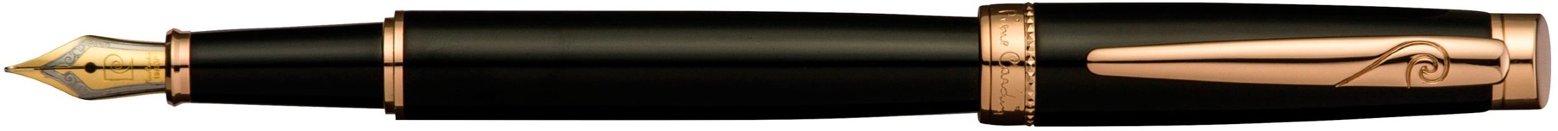 Перьевая ручка Pierre Cardin Luxor черный лак, позолота