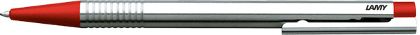 Шариковая ручка Lamy logo, серебристый, красный Шариковая ручка Lamy logo, серебристый, красный