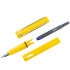 Комплект: Ручка перьевая Lamy Safari желтый, картриджи разных цветов 8 шт.
