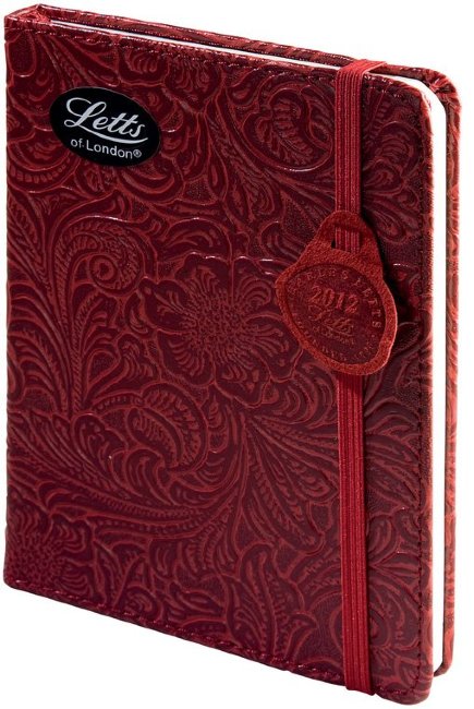 Еженедельник LETTS BAROQUE, А6, красный Еженедельник LETTS BAROQUE, А6, красный