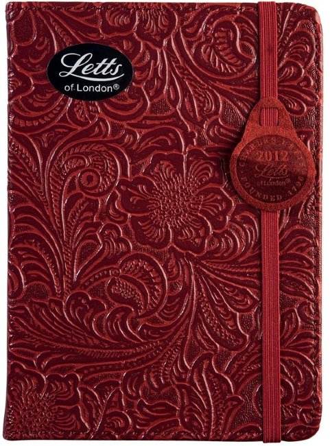 Еженедельник LETTS BAROQUE, А6, красный Еженедельник LETTS BAROQUE, А6, красный